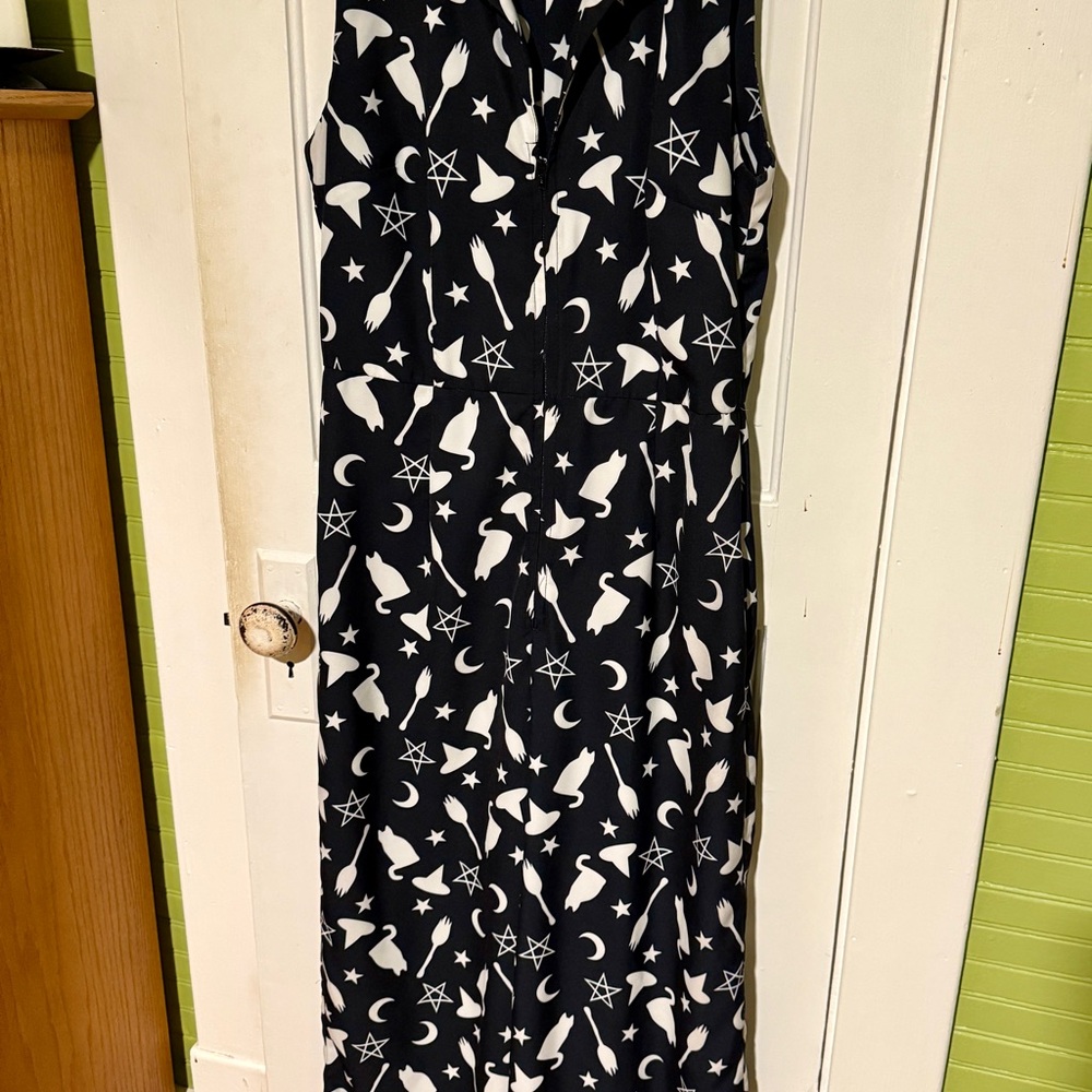 Halloween black and white jumpsuit. Size 10